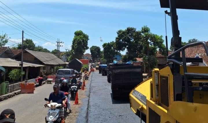 Caption : lokasi proyek Alasbuluh I dan II, hari Minggu (17/12/2023) dalam tahap penyelesaian, Sabtu (16/12/2023)(blok-a.com/Kuryanto)