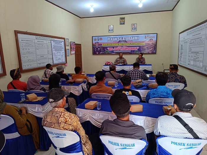 Gelar silaturahmi yang diselenggarakan Polsek Pesanggaran, Banyuwangi, Rabu (6/12/2023).(blok-a.com/Kuryanto)