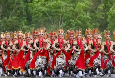 Gandrung Sewu, salah satu event unggulan Kharisma Event Nusantara kembali masuk event kalender B-Fest 2024. (dok. Humas Pemkab Banyuwangi)