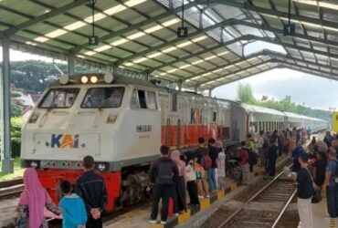 Salah satu Stasiun Daop 9 Jember 10 hari pasca Lebaran, Senin (22/4/2024).(blok-a.com/Kuryanto)