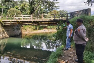 Lokasi tenggelamnya bocah SD di area PTPN XII Perkebunan Sungailembu, Desa Sumberagung, Kecamatan Pesanggaran, Rabu (15/5/2024).(blok-a.com/Kuryanto)