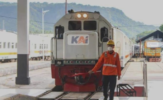 Salah satu Stasiun Kereta Api Daop 9 Jember, Selasa (18/6/2024).(blok-a.com/Kuryanto)