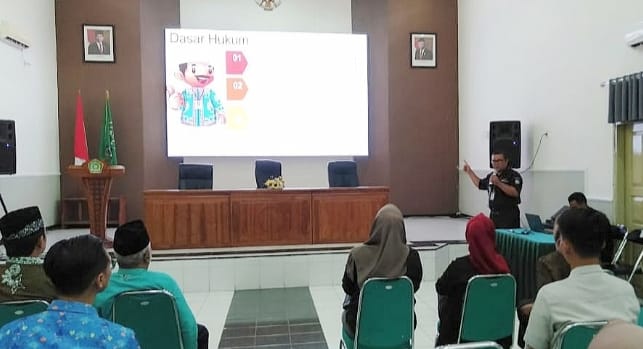 Caption : Kemenag Banyuwangi gelar Sosialisasi Kebijakan Pendaftaran dan Pembatalan Haji Reguler tahun 2024, Rabu (3/7/2024)(Dok Humas Kemenag Banyuwangi).