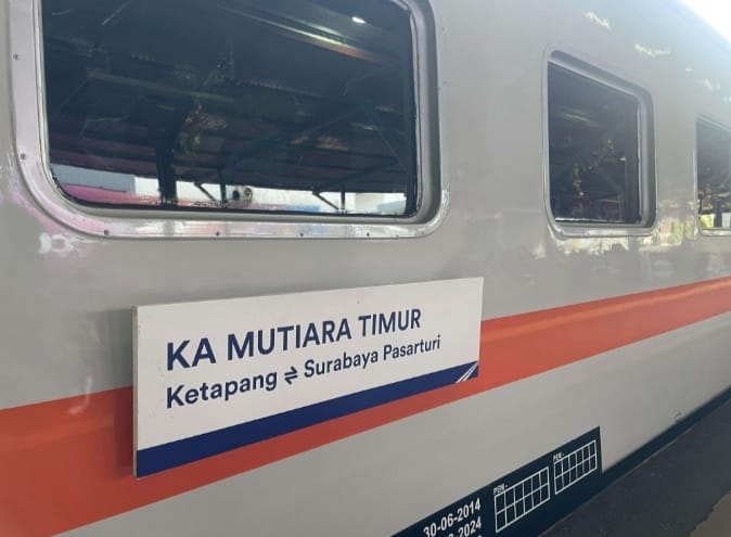 KA Mutiara Timur relasi Ketapang-Surabaya Pasar Turi (PP) akan beroperasi kembali.(Blok-a.com)