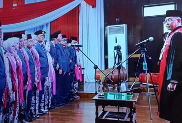 Pengambilan sumpah janji anggota DPRD Kabupaten Probolinggo masa jabatan 2024-2029.