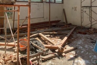 Proyek rehabilitasi SDN Panekan 01, Magetan.(dok. Kejari Magetan)