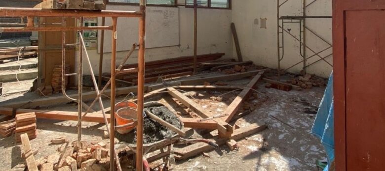 Proyek rehabilitasi SDN Panekan 01, Magetan.(dok. Kejari Magetan)