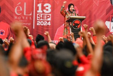 PDIP gelar Rapat Kerja khusus di Banyuwangi dihadiri Bakal Calon Gubernur Jawa Timur Tri Rismaharini, Jumat (13/9/2024).