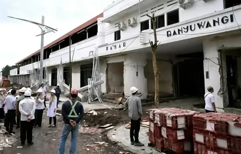 Progres pembangunan Pasar Banyuwangi dan Asrama Inggrisan mencapai 90 persen