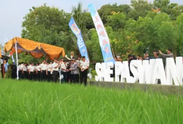 Sebagai upaya memperkuat ketahanan pangan nasional, Lembaga Lapas Kelas IIA Banyuwangi meresmikan Sarana Asimilasi dan Edukasi (SAE) Paswangi, Kamis (15/1/2026)(dok Humas Lapas).