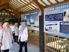 Bupati Ipuk Fiestiandani tinjau layanan kemoterapi di RSUD Blambangan yang resmi dibuka sejak 25 Mei 2026 (foto: Istimewa)