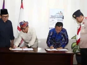 BNNK Banyuwangi dan Kwarcab Pramuka perkuat Saka Pramuka anti narkoba (foto: istimewa)