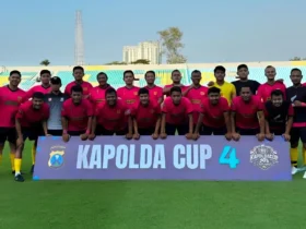 Tim Sepak Bola Polresta Banyuwangi, berhasil meraih Juara 3 Kapolda Cup IV Jawa Timur (foto: dok Polresta)