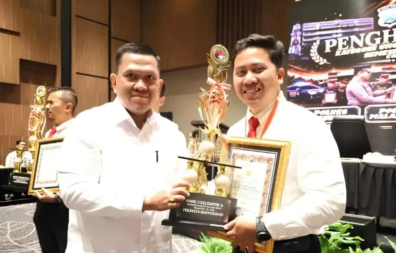 Polresta Banyuwangi kembali ukir prestasi, Satresnarkoba raih penghargaan ranking III barang bukti terbanyak se-Jawa Timur pada semester I tahun 2026 (Foto: dok Polresta)