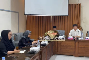 Suasana rapat kerja Komisi III DPRD Banyuwangi bersama SKPD saat pembahasan Perubahan KUA-PPAS APBD 2026, Jum'at (28082026)(foto: blok-a.com/Kuryanto)