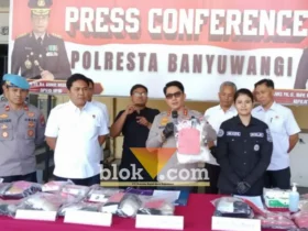 Kapolresta Banyuwangi, Kombes Pol Rofiq Ripto Himawan memberikan keterangan pers hasil Operasi Tumpas Semeru 2026, Selasa (01/09/2026) (foto: blok-com.com/Kuryanto)