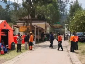 Karhutla Kawah Ijen Banyuwangi Padam, Posko pemadaman pindah ke Bondowoso (Foto: dok BPBD)