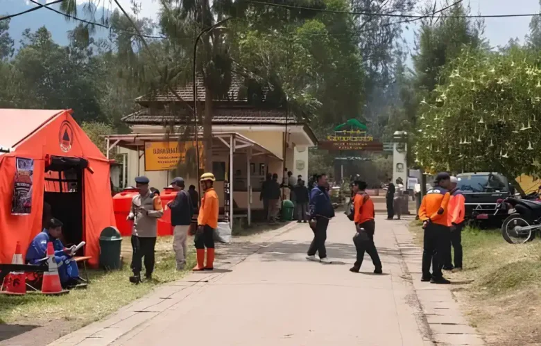 Karhutla Kawah Ijen Banyuwangi Padam, Posko pemadaman pindah ke Bondowoso (Foto: dok BPBD)
