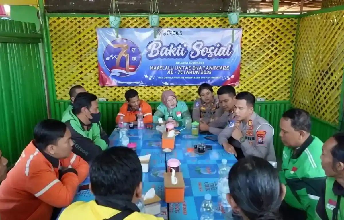 Hari Lalu Lintas Bhayangkara ke-71: Satlantas Polresta Banyuwangi Rangkul Ojol Gali Info Gangguan Keselamatan di Jalan